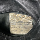 Burberry Burberrys Vintage Black Leather Trench Coat (XL)