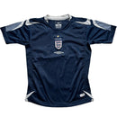 England Umbro Vintage Navy and White Kids Football Jersey (S)