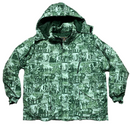 Notorious BIG Brooklyn Mint Vintage All Over Print Puffer Coat (2XL)