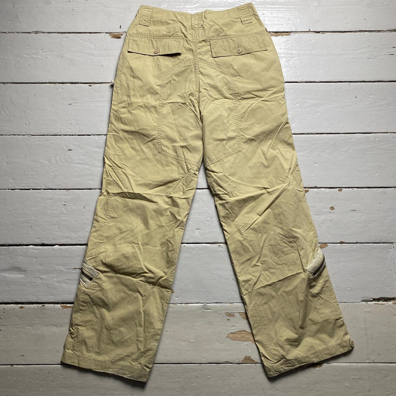 Schott Vintage Cream Khaki Cargo Trousers