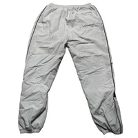 Reebok Light Grey White Shell Trackpant Baggy Bottoms (L)