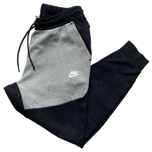 Nike Tech Fleece New Season Grey White and Black Joggers (M)