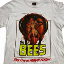 The Bees They Prey On Human Flesh Vintage White T-Shirt (L)