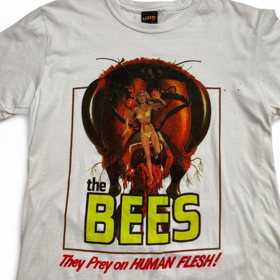 The Bees They Prey On Human Flesh Vintage White T-Shirt (L)