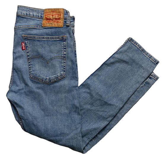 Levis 519 Hi Ball Light Blue Stonewash Vintage Jeans (36W)