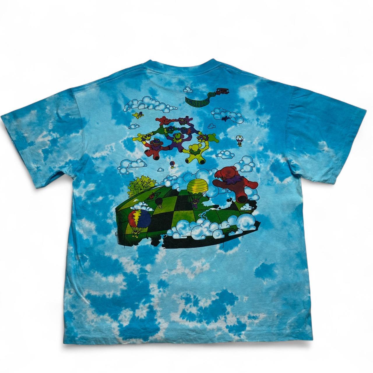 Grateful Dead Blue Tie Dye Vintage 90’s Single Stitch 1993 Parachute Bears T Shirt