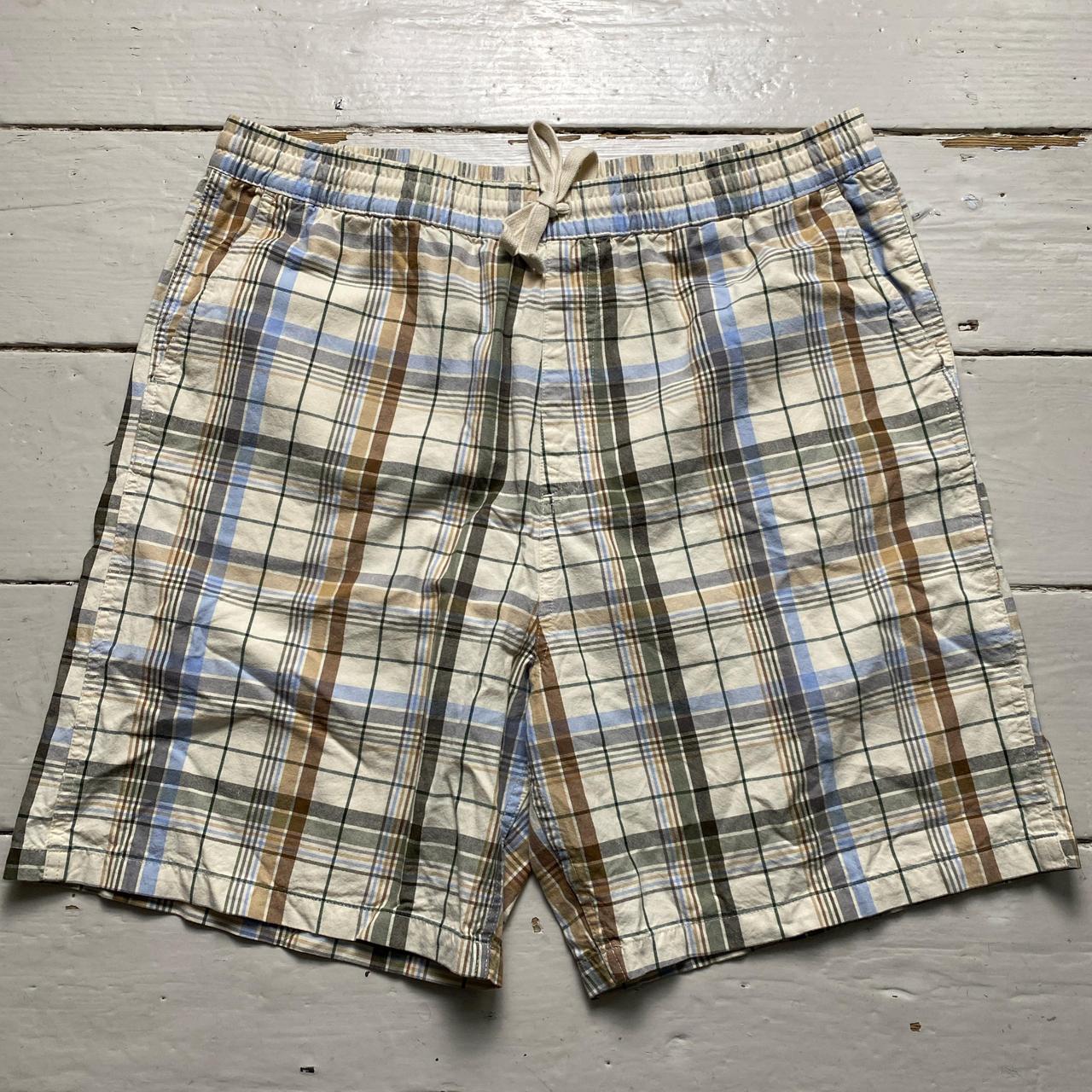 Carhartt Checked Shorts Cream