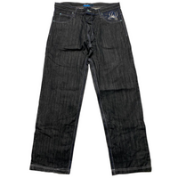 Akcess Vintage 90’s Spiderman Black White and Blue Baggy Jeans (38W)