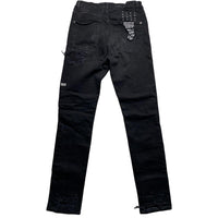 Ksubi Black and White Slim Distressed Jeans (30W)
