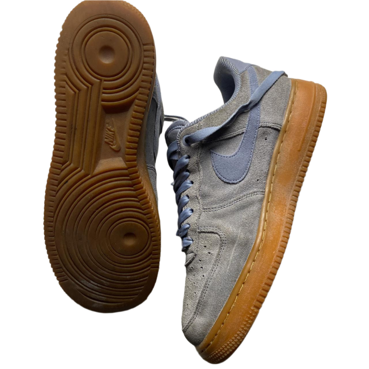 Nike Air Force 1 Blue and Gum Sole (UK 7.5)