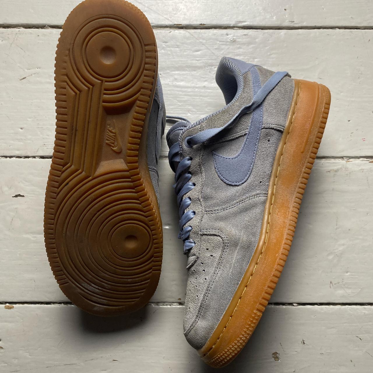 Nike Air Force 1 Blue and Gum Sole