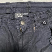 Armani Exchange Black Baggy Cargo Trousers (32W)