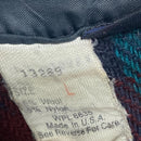 Woolrich Plaid Red and Blue Flannel Wool Thick Shirt (L)