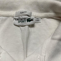 Lacoste Long Sleeve White Polo Shirt (M)