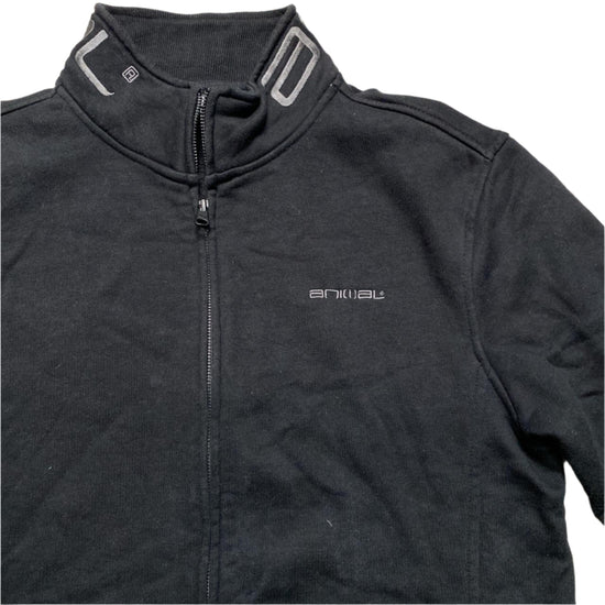 Animal Black and Grey Zip Jumper (M)