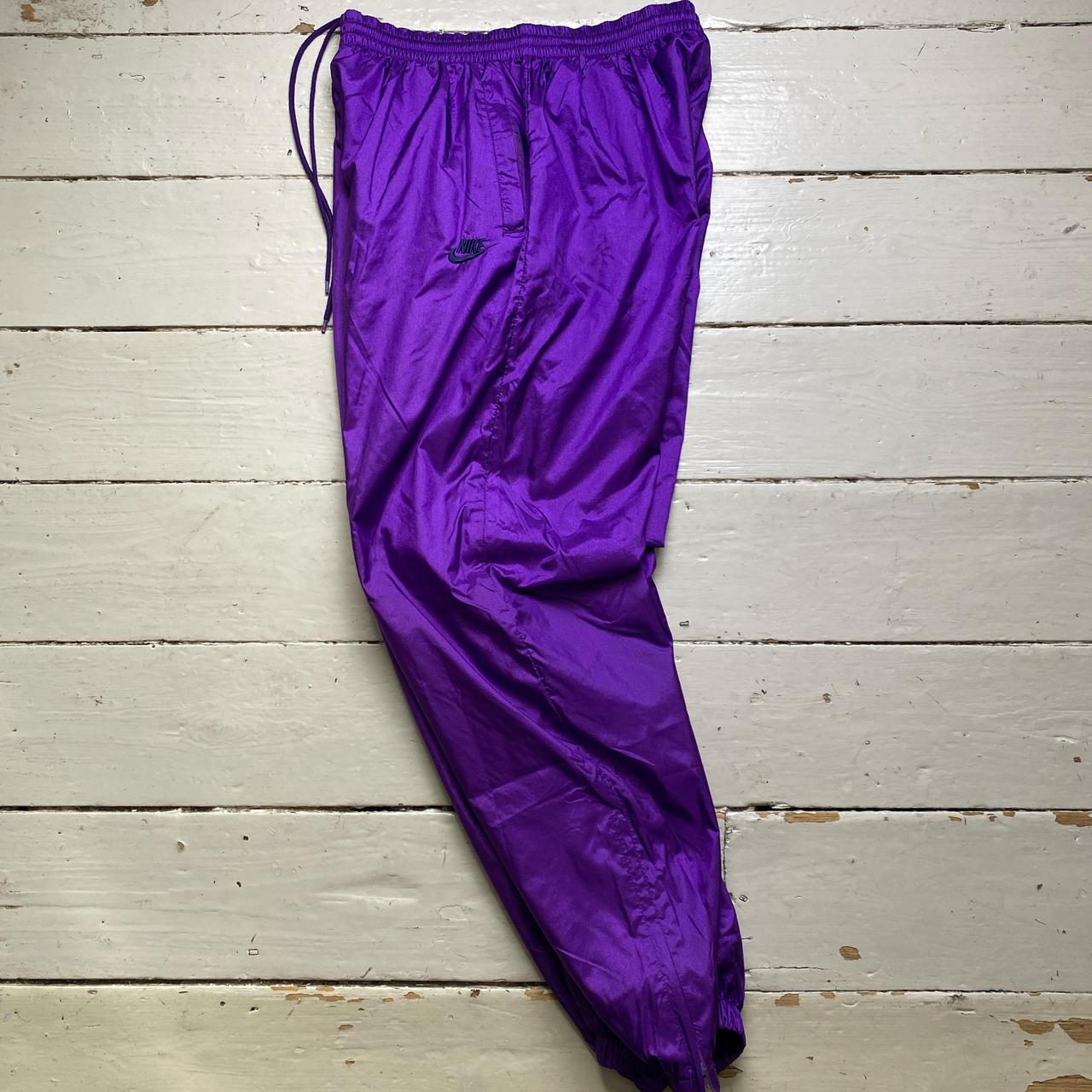 Nike Purple 90’s Vintage Shell Trackpant Bottoms