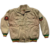 Tough Face Rasta Beige Army Style Jacket (L)