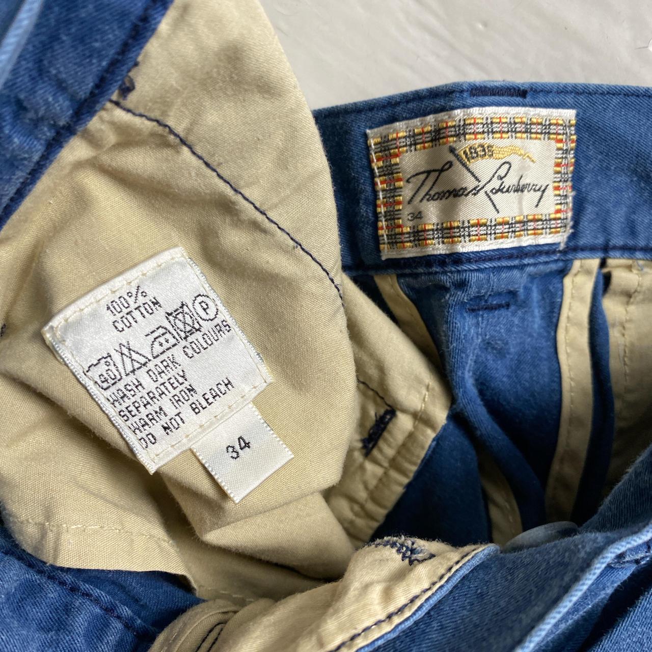 Thomas Burberry Vintage Blue Chino Shorts