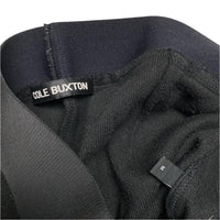 Cole Buxton Wool Black Elasticated Waist Relaxed Trousers (M)