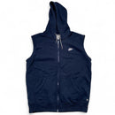 Nike Navy and Grey Swoosh Hoodie Gilet (M)