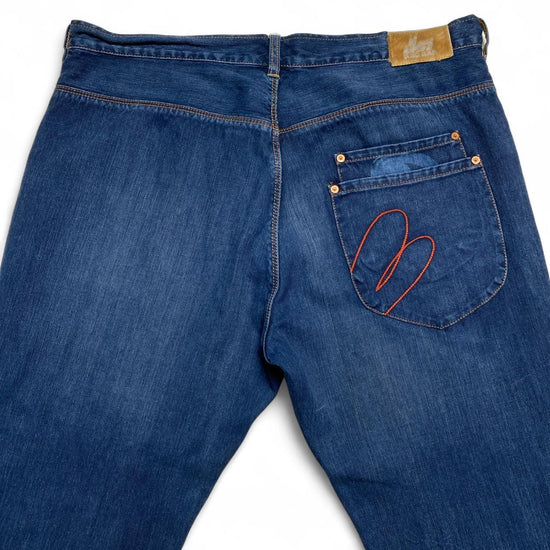 Red Ear Paul Smith Vintage Baggy Navy Jeans (36W)