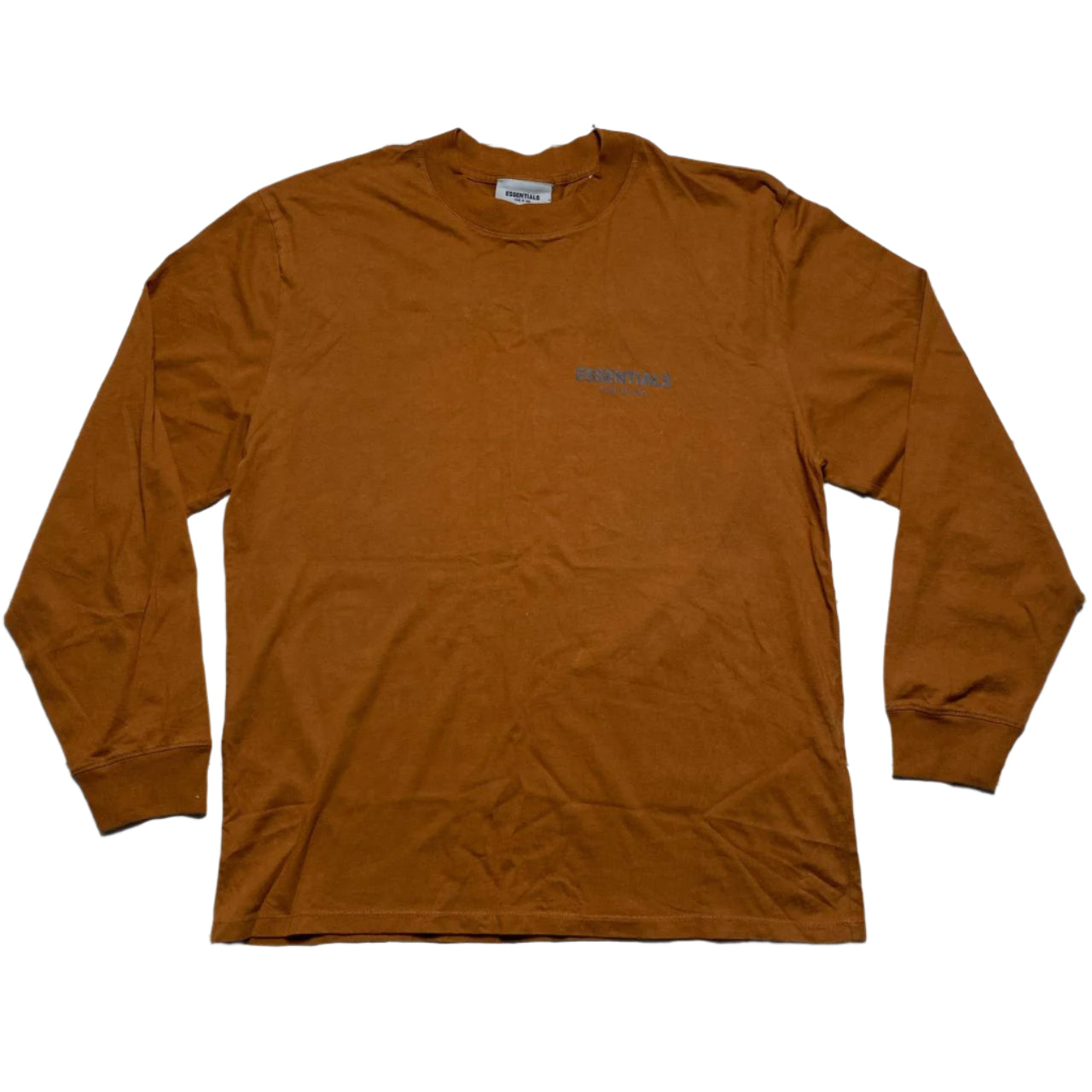 Essentials Fear Of God Orange Long Sleeve T Shirt (XL)