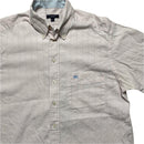 Burberry London Pink and Blue Vintage Short Sleeve Shirt (L)