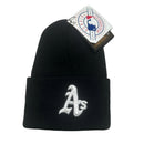 Oakland Athletics Black and White Vintage 90’s MBL Beanie Hat
