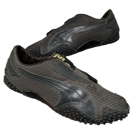 Puma Mostro Black Dark Grey and Yellow (UK 9)