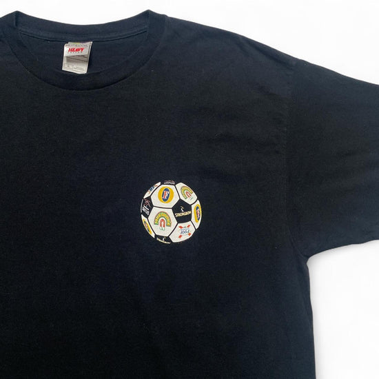 Football Beers Vintage 90’s Fruit of the Loom Black T Shirt (XL)
