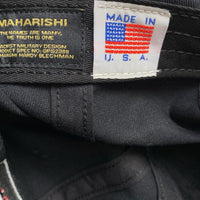 Maharishi 6 Panel Adjustable Cap Black and Red