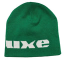 Ashluxe Green and White Beanie Hat