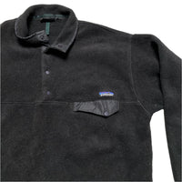 Patagonia Black Fleece Quarter Button Up Jumper (XL)