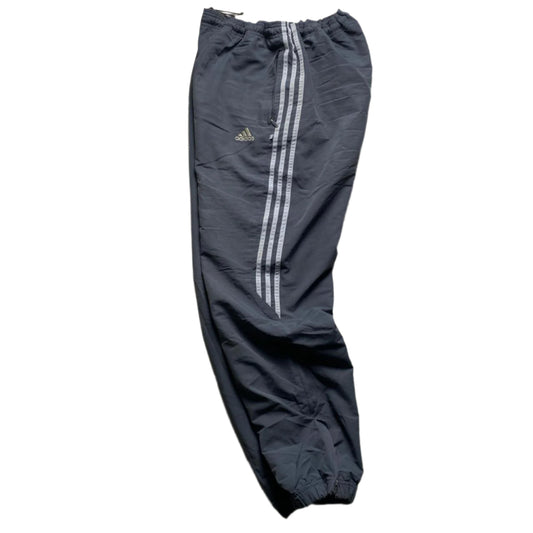 Adidas Grey and Silver Shell Trackpant Baggy Bottoms (L)