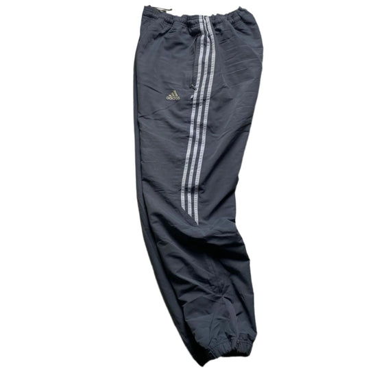 Adidas Grey and Silver Shell Trackpant Baggy Bottoms (L)