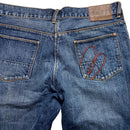 Paul Smith Red Ear Jort Baggy Jean Cut Down Shorts (34W)