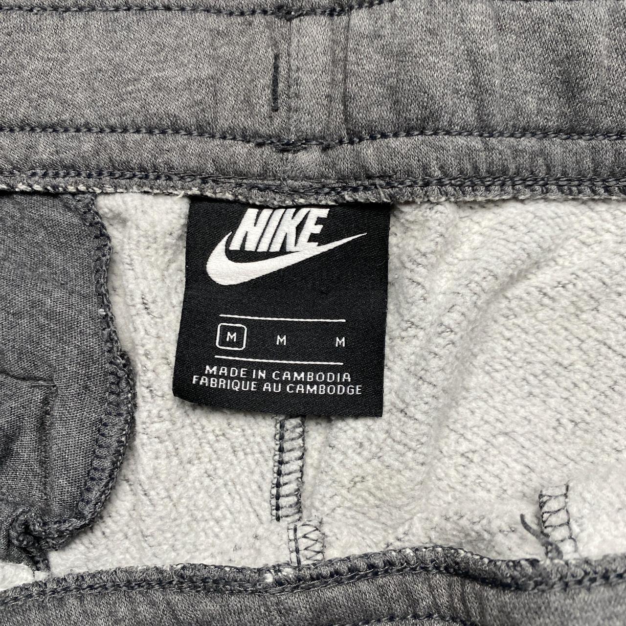 Nike Club Swoosh Spellout Grey and White Joggers