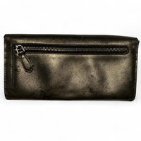 Prada Milano Metallic Womens Purse Wallet
