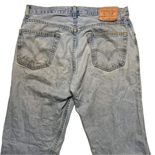 Levis 505 Light Blue Distressed Jeans (W 33)