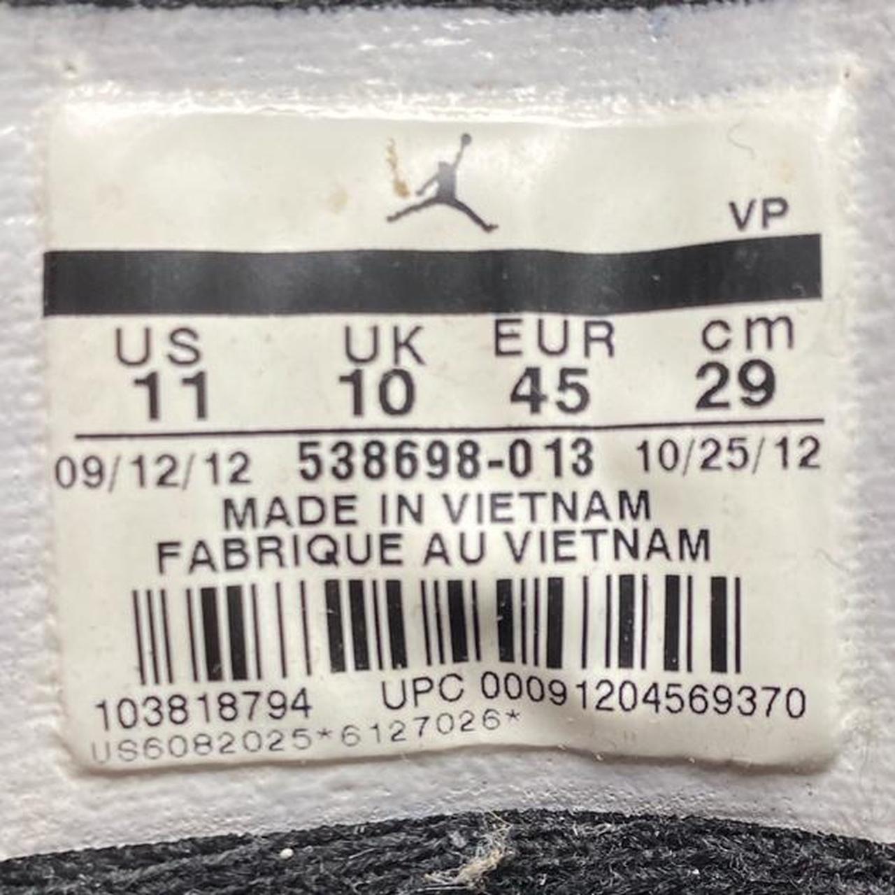 Jordan Flight Grey and Black (UK 10)