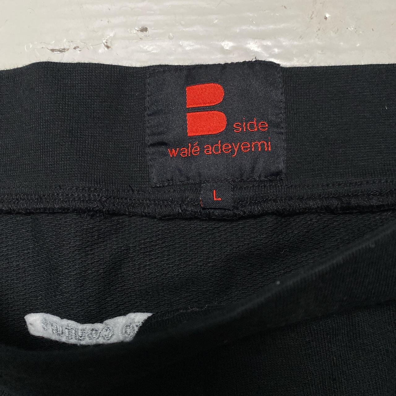 B Side Wale Adeyemi Black and White Baggy Y2K Grime Joggers (L)