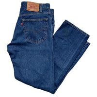 Levis Vintage 505 Navy Baggy Jeans (32W)