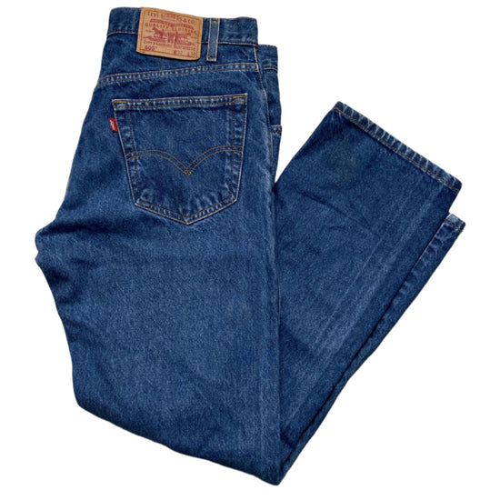 Levis Vintage 505 Navy Baggy Jeans (32W)