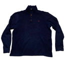 Polo Ralph Lauren Navy and Red Pony Quarter Zip Jumper (M)