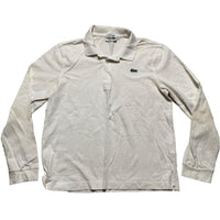 Lacoste Long Sleeve White Polo Shirt (M)