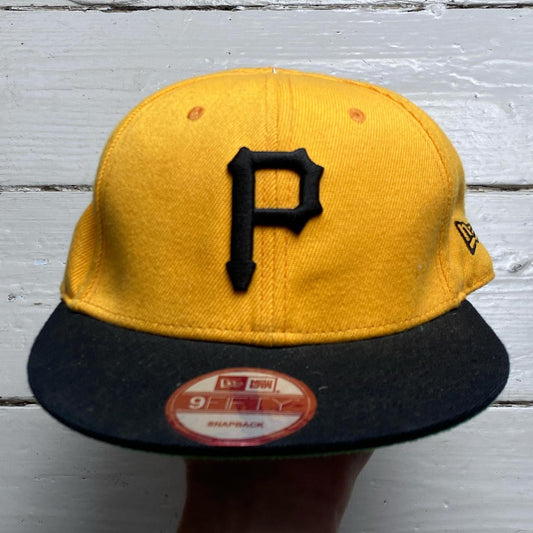 Pittsburgh Pirates Yellow and Black Snapback Cap