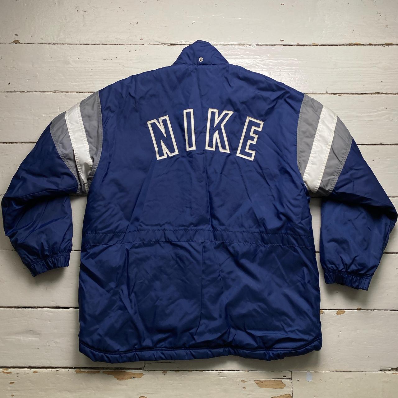 Nike Vintage 90’s Navy Grey and White Padded Jacket