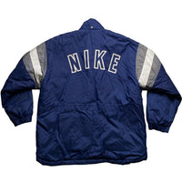 Nike Vintage 90’s Navy Grey and White Padded Jacket (L)