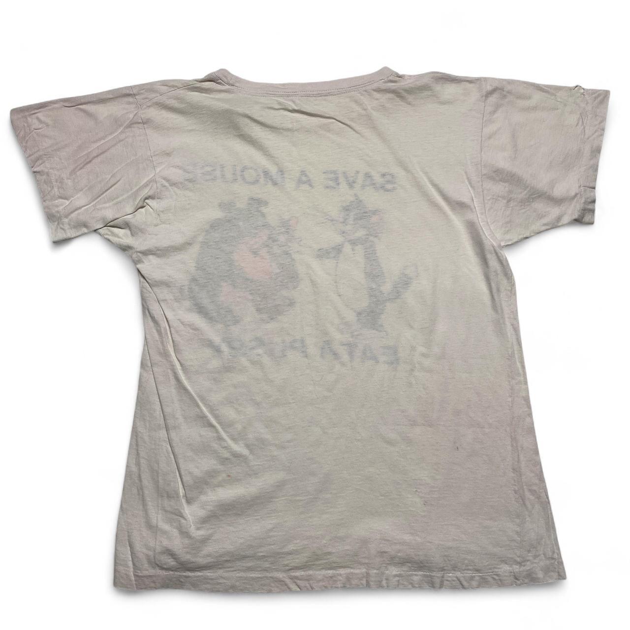 Tom and Jerry Womens Graphic Save a Mouse Eat a Pussy Vintage 90’s T Shirt (L)