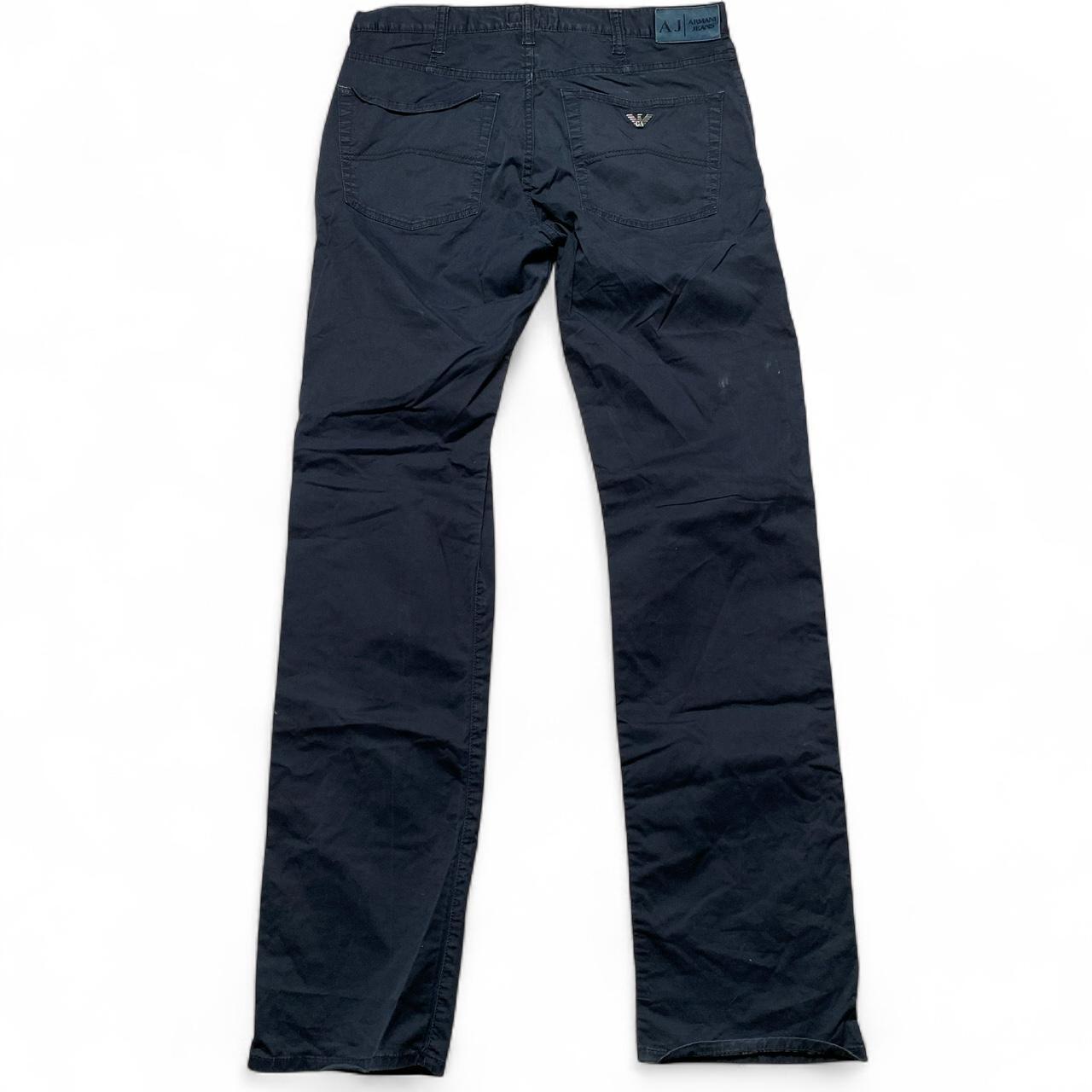 Armani Navy Jean Trousers Straight Fit (34W)